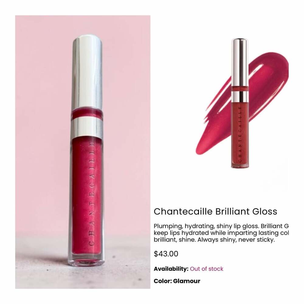 Chantecaille Brilliant Gloss in Shade Glamour. NIB!